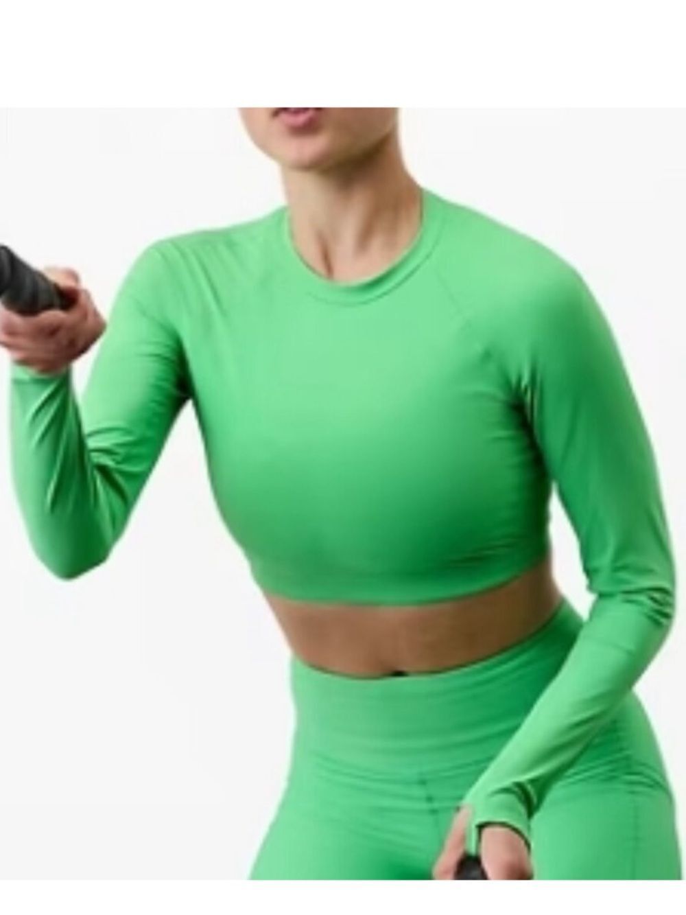Athleta Crosstrain Ultra Crop Top Valley Green